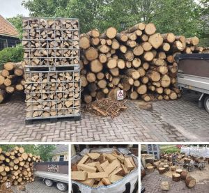 Eiken vers gekloofd per m3 losgestort